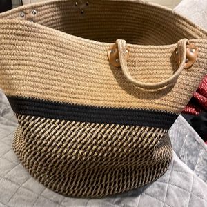 Extra large, 15” woven basket or planter used